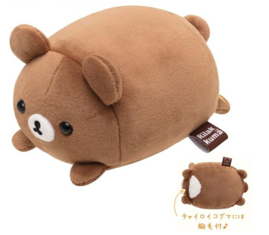 Rilakkuma轻松熊｜San-X Super Soft Plush超好rua可爱角色趴趴迷你毛绒玩偶/公仔｜约9 × 10 × 15 cm