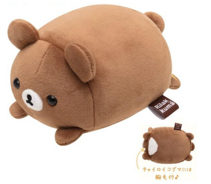 Rilakkuma轻松熊｜San-X Super Soft Plush超好rua可爱角色趴趴迷你毛绒玩偶/公仔｜约9 × 10 × 15 cm