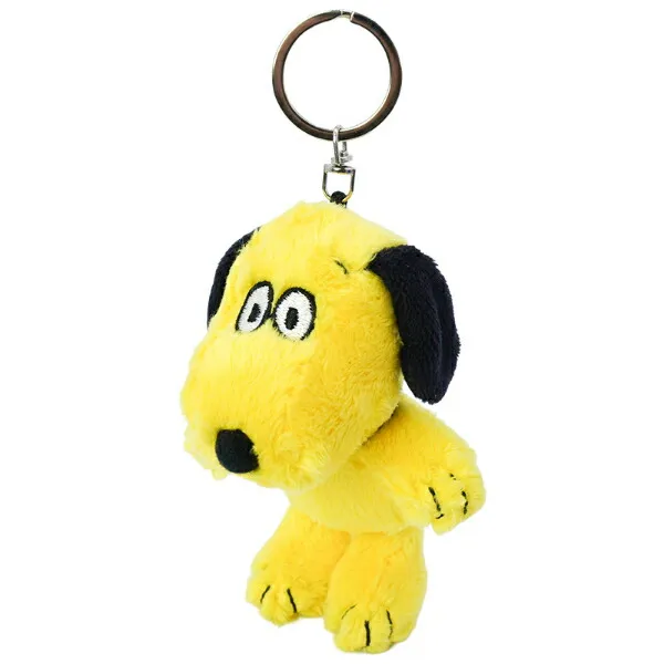 Snoopy｜Peanuts I LIKE COLORFUL COLLECTION Fluffy Mascot Holder /Plush Keychain｜12cm x 7cm x 7cm approx.