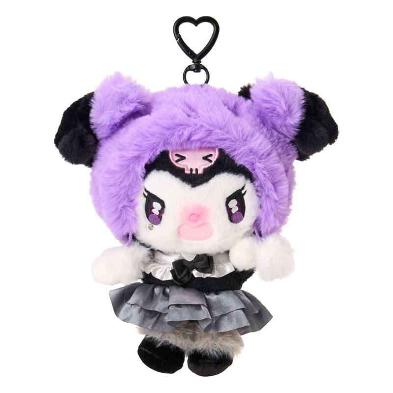 Sanrio｜Monochrome Fashion Series All Black Kuromi Mode Mascot Holder /Plush Keychain｜W16 x D8.5 x H16.5cm