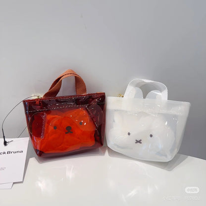 Miffy｜Ear Mini Clear Tote Coin Pouch Keychain｜H120 x W115 x D45mm approx.
