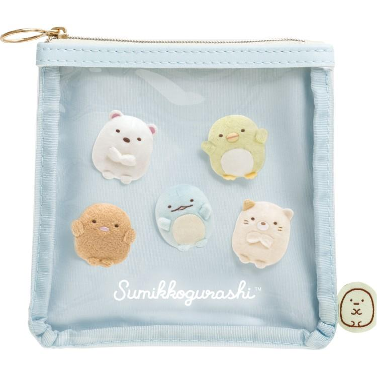 Sumikko gurashi｜Photo Series Clear Flat Pouch｜125×125mm approx.