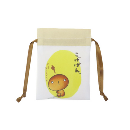 San-X｜Mini Drawstring Pouch - Kogepan烤焦面包迷你抽绳收纳包/巾着｜约W90×H120mm