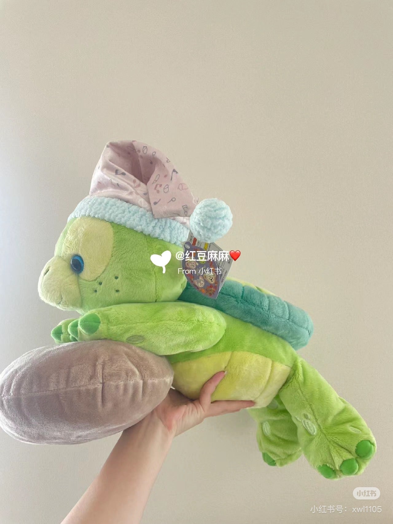 Disney迪士尼｜2024东迪秋日睡衣派对Olu小龟毛绒趴趴抱枕