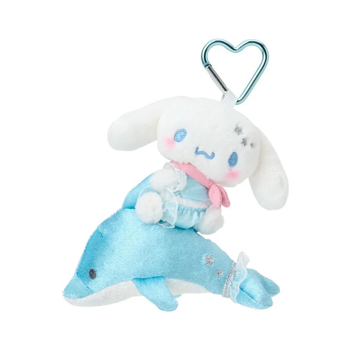 Sanrio｜Shiny Dolphin Characters Mascot Holder /Plush Keychain｜12×6×14cm approx.