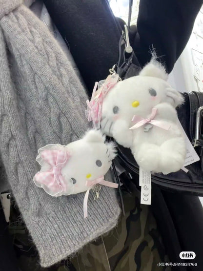 Sanrio｜My Furbaby Charmmy kitty Mascot Holder /Plush Keychain｜11×5.5×13cm approx.