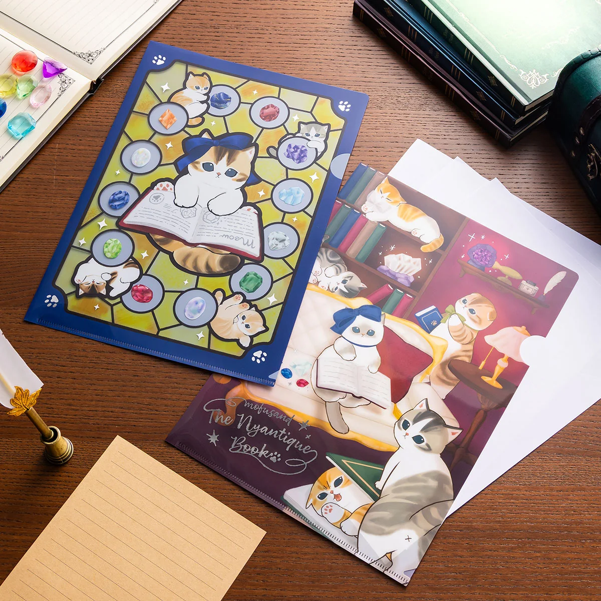 mofusand｜Nyantique Flip-Up Memo｜80 sheets