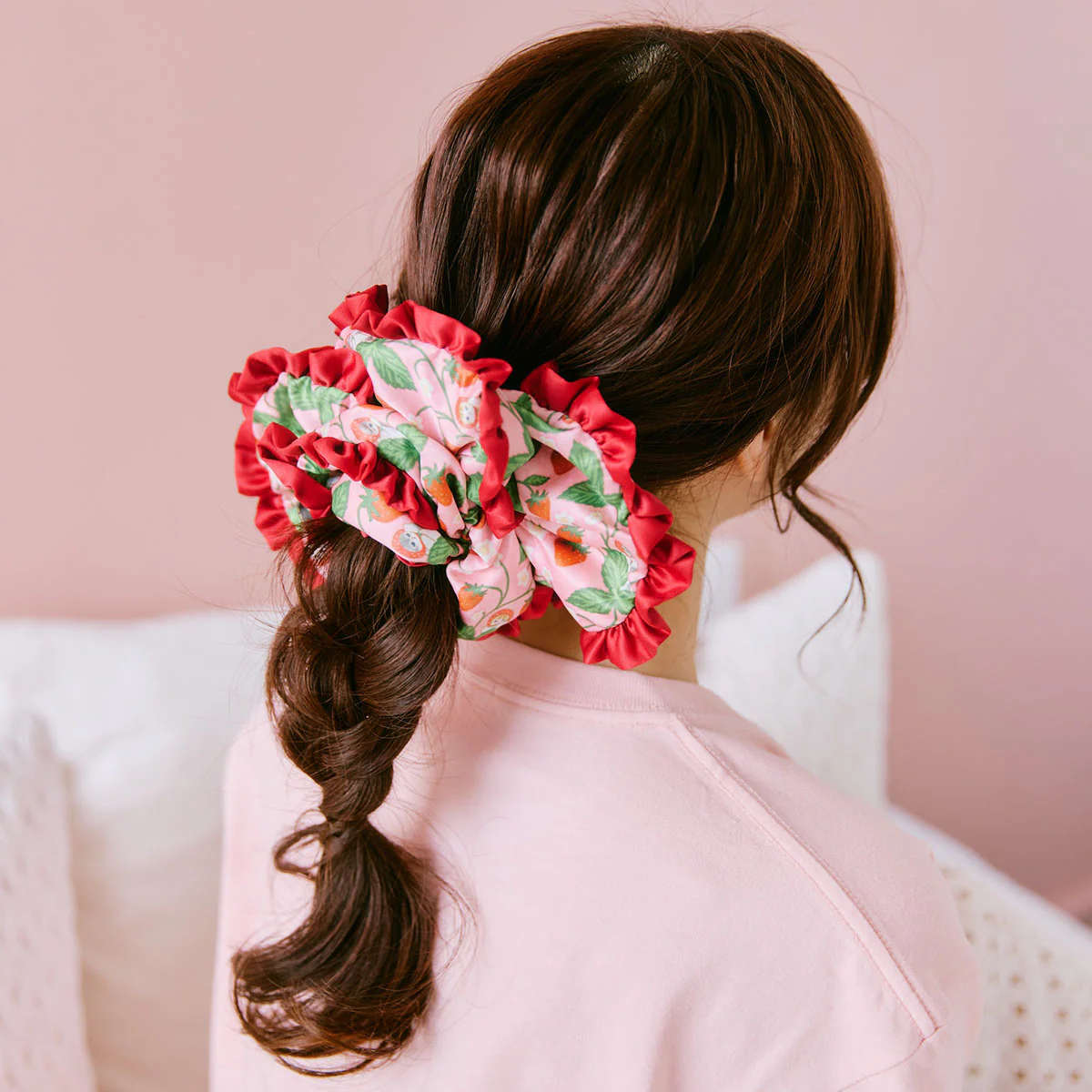 Mofusand｜Merci Strawberry Hair Scrunchie｜19×19×6cm approx.