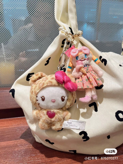 Sanrio三丽鸥｜ Original Mascot Keychain / Leopard Bear豹纹熊系列毛绒挂件/包挂｜约8×5×14cm