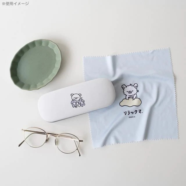 Rilakkuma轻松熊｜可爱眼镜盒/眼镜布组｜約65×160×40mm