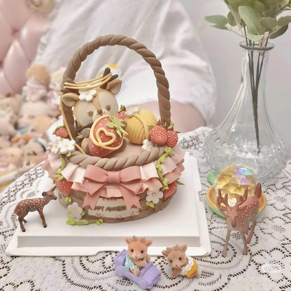 SylvanianFamilies森贝儿家族｜Reindeer Twins驯鹿家族雪橇双胞胎推车套组/玩具/过家家5693