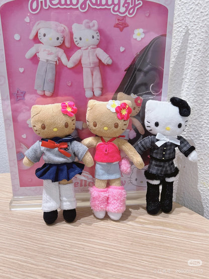 Hello Kitty｜Closet Collection Mascot Holder /Plush Keychain｜8×3.5×15cm approx.