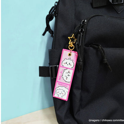 Chiikawa 吉伊卡哇｜镂空五角星扣双面刺绣感包挂/行李箱挂/挂件｜約H150×W36mm