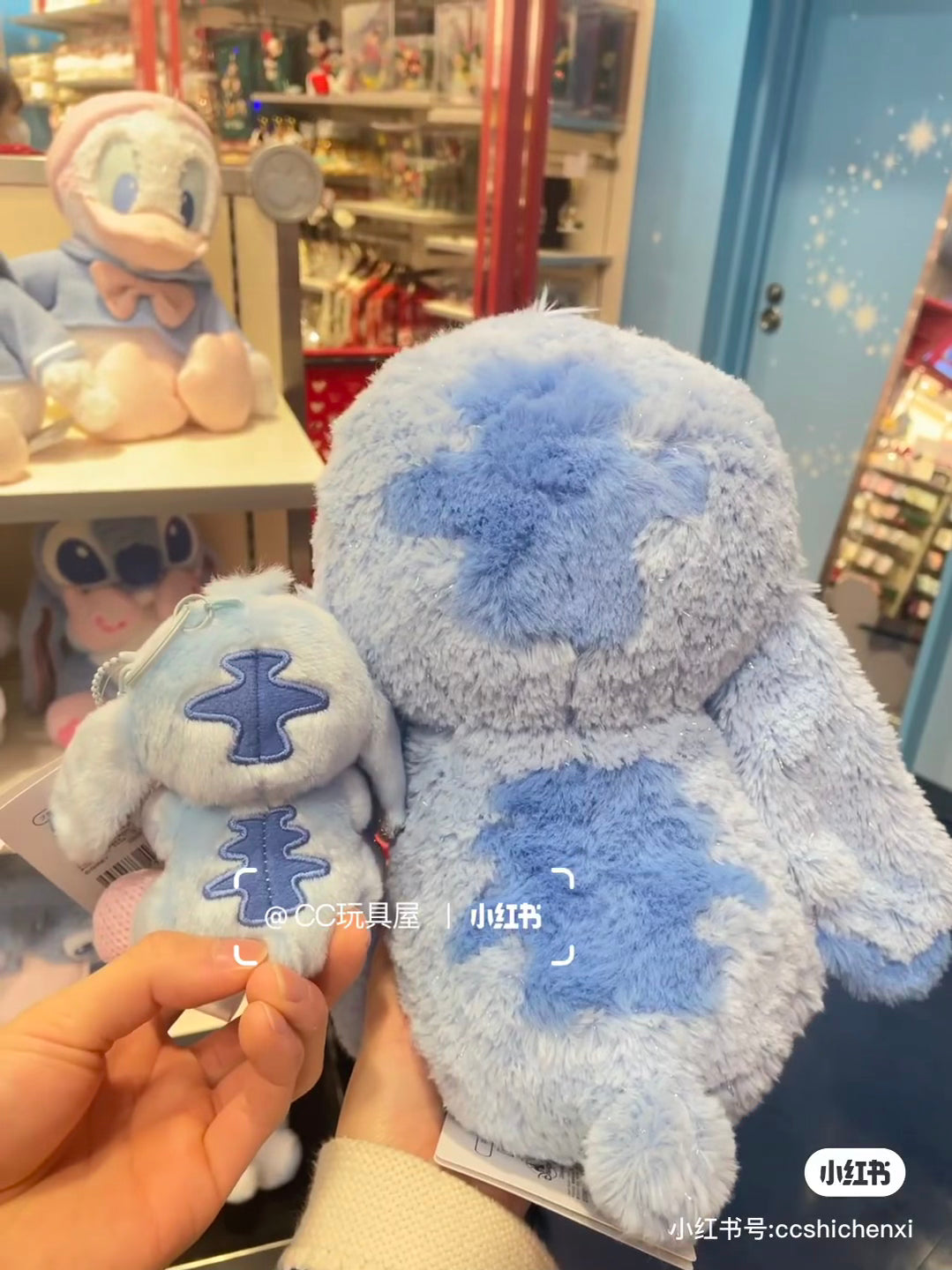 Disney｜Winter Shiny Color Pink Blue Plush Dolls/Plush Toy｜30×27×22.5cm approx.