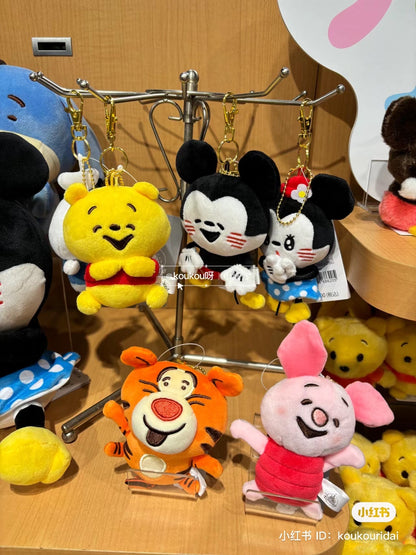 Disney｜限定呆萌扁扁傻子系列/二傻系列/铁憨憨/毛绒挂件/包挂｜约高さ10.3×幅8×奥行き5.4(cm)