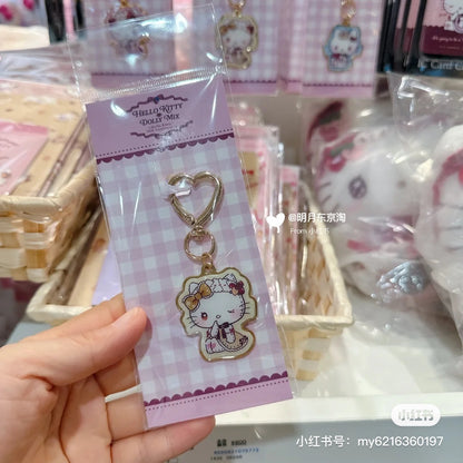 Sanrio｜Hello Kitty x Dolly Mix Metal Keychain/Keyring | 3.8×0.2×4.2cm approx.