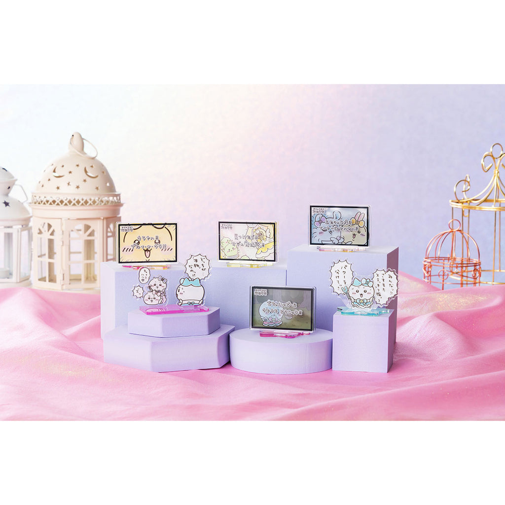 Chiikawa 吉伊卡哇｜超魔法少女/小魔仙系列透明立牌｜約H55×W77×D40mm