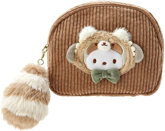 Sanrio｜2023全新秋日森林动物限定可爱毛茸茸大尾巴化妆包｜约W15.5×H12×D8cm