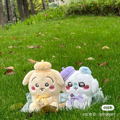 Chiikawa 吉伊卡哇｜Sitting Plush Toy /Tokyo Souvenirs贝雷帽可爱坐姿毛绒公仔/玩偶｜约H180×W120×D110mm