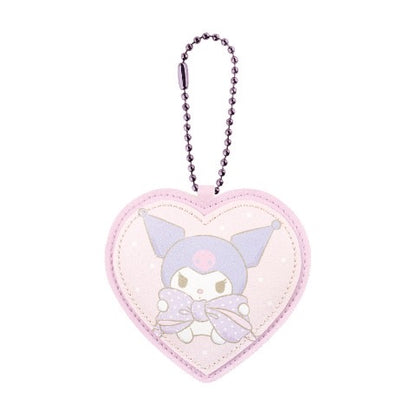 Sanrio｜皮质感角色爱心挂件/挂链｜約84x90x4mm