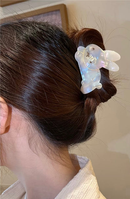 Miffy｜Pearl Acrylic Hair Claw Clip｜80×54×45mm approx.