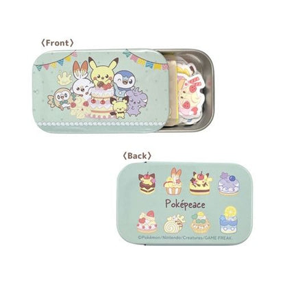 Pokemon｜pokepeace甜点系列铁盒贴纸/小收纳盒｜约H1.7×W7.3×D4.5cm