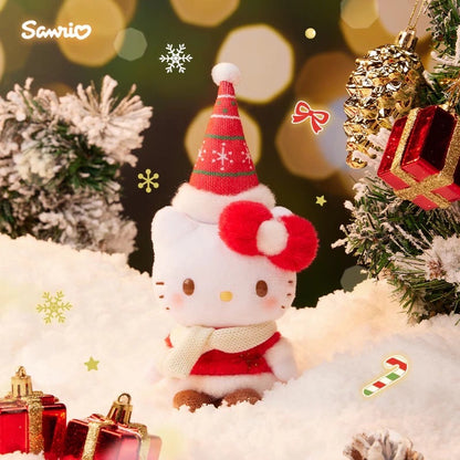 Sanrio三丽鸥｜Mascot Holder/ Christmas 2024圣诞限定可爱角色毛绒玩偶挂件/包挂｜约8.5×6.5×19cm