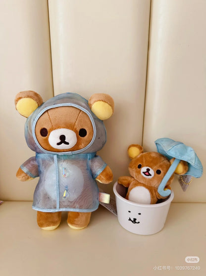 Rilakkuma｜Rainy Day to Sunny Raincoat Plush Dolls/Plush Toy｜120×150×110mm approx