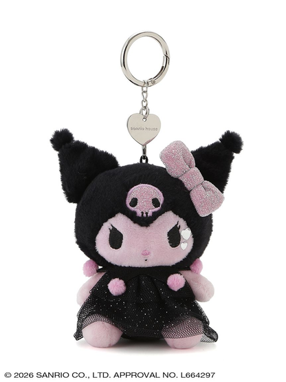 【limit 1】Sanrio｜PINK x BLACK Mascot Holder /Plush Keychain｜H8cm approx.
