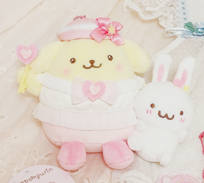 Sanrio｜Pompompurin good friend Mascot Holder /Plush Keychain