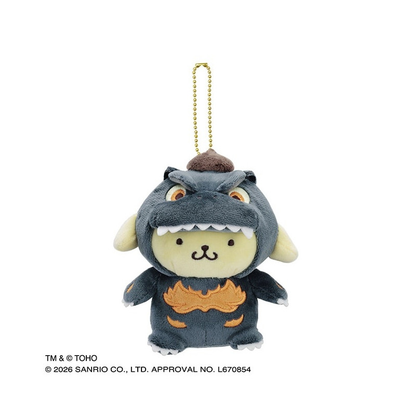 Sanrio｜GODZILLA CHARACTERS Mascot Holder /Plush Keychain｜H10cm approx.