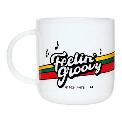 Snoopy史努比｜Peanuts glass mug /Friends Happy Puppy Rainbow快乐朋友彩虹大容量马克杯/水杯/咖啡杯/奶白玻璃质感｜440ml
