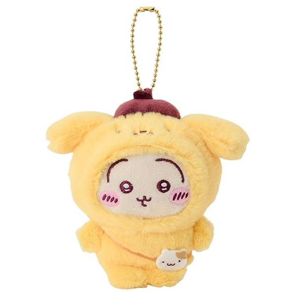 Sanrio｜Chiikawa X Sanrio Characters  Mascot Holder /Plush Keychain｜8 x 14.5 x6cm approx.