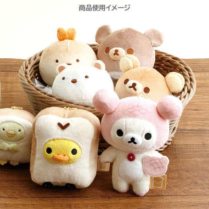 Sanx｜Bakery Mascot Holder /Plush Keychain｜135 x 110 x 65 mm approx.