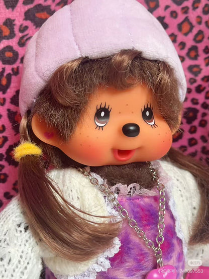 【limit 1】Monchhichi｜Limited Edition Leopard print Girl Plush Dolls/Plush Toy