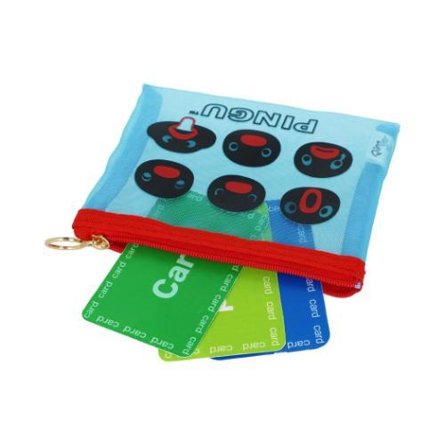 Pingu｜Flat mesh mini pouch｜140 x 110 x 10 mm approx.