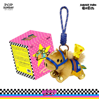 POP SUNDAY Winny Lucky Pony Plush Keychains Blind Box
