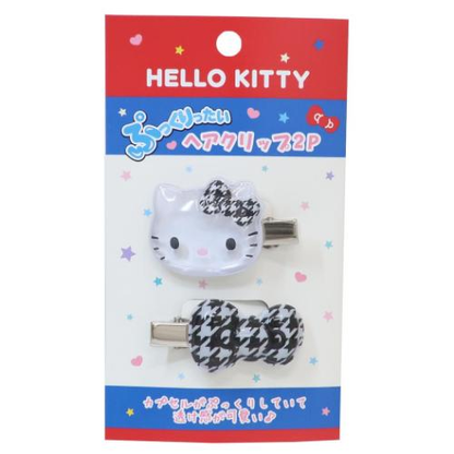 Sanrio｜Hello Kitty Puffy Hair Clips｜H32 x W47 x D9mm approx.