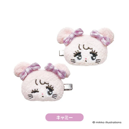 mikko illustrations｜Plush Toy Heaclip｜ H62 x W80 x D34mm approx.