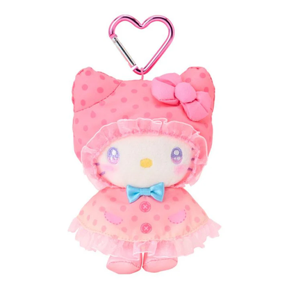 Sanrio｜Sweet Rain Collection Raincoat Mascot Holder /Plush Keychain｜9×7.5×13cm approx.