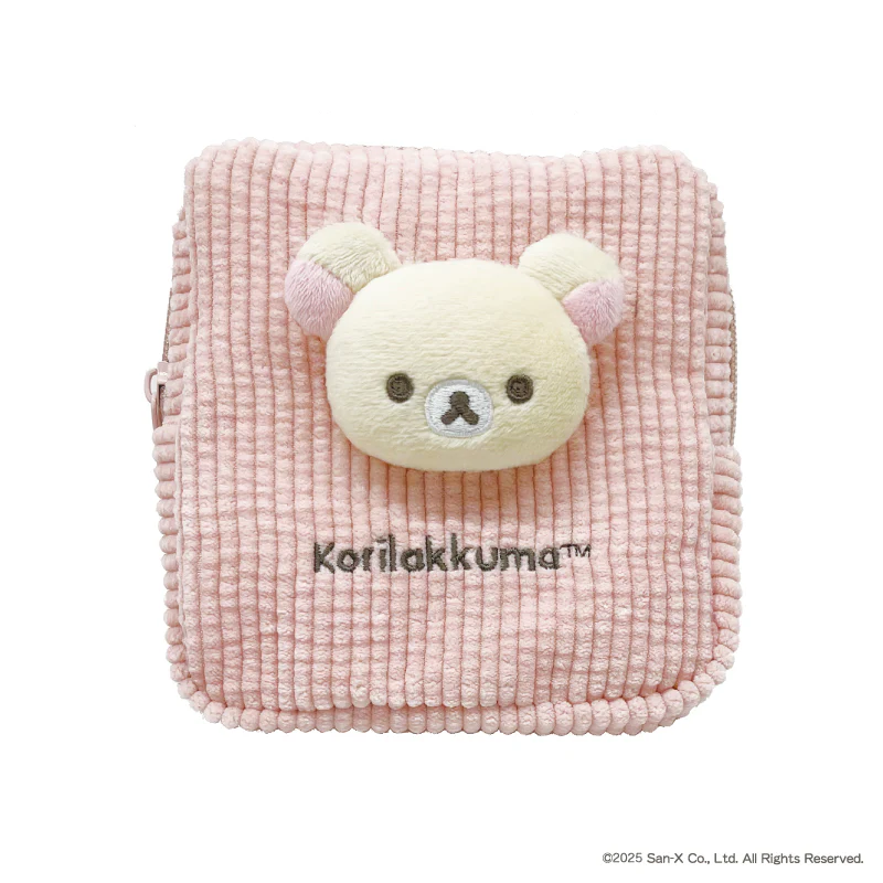 Rilakkuma｜Fluffy Mini Square Pouch｜130×130×30mm approx.