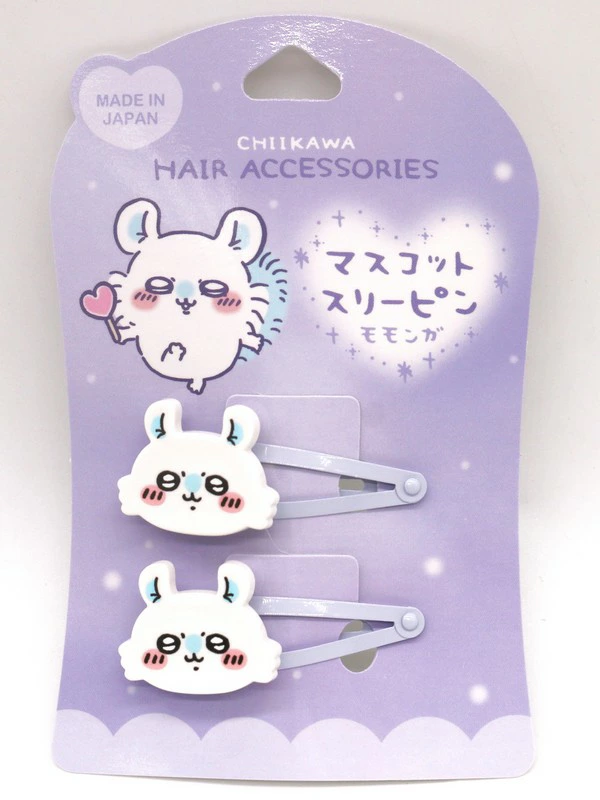 Chiikawa 吉伊卡哇｜Mascot Hair Clip亚克力发夹/刘海夹/1对｜约各H20×W57mm