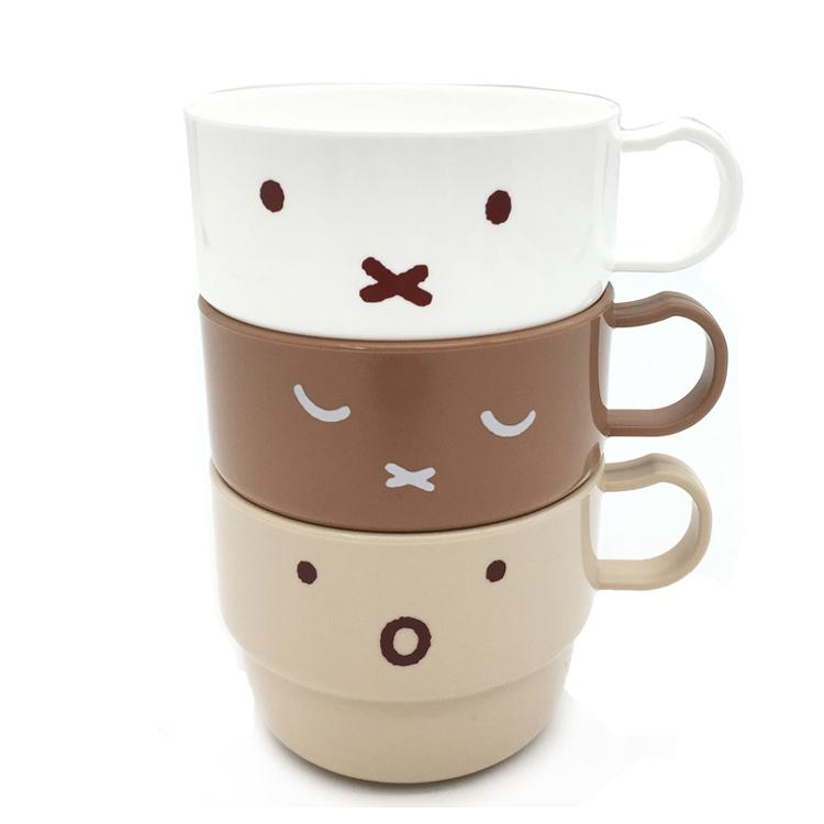 Miffy｜Face Plastic Mug Cup set of 3｜230ml(1 piece)