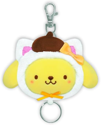 Sanrio｜White Cat Baby Mascot Reel Keychain｜130 x 80 x 40 mm approx.