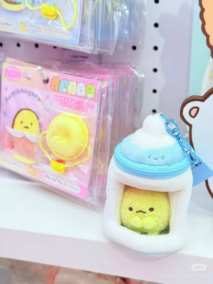 Sumikko gurashi｜Kindergarten Simple Mini Mascot Holder /Plush Keychain｜85×65×35mm approx.