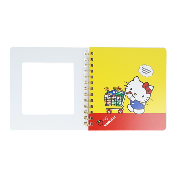 Sanrio｜Square ring notebook with window｜60 pages