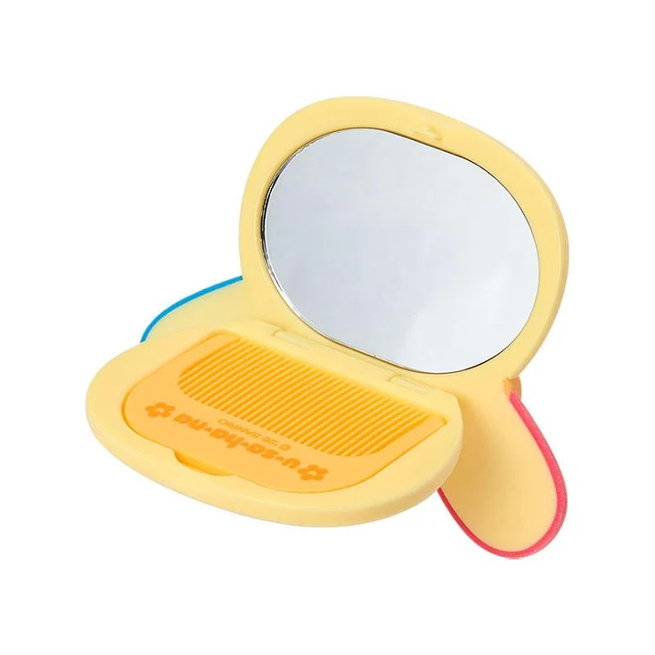 Sanrio｜Characters Flocked Mirror &amp; Comb｜ 12.8×1.6×7.5cm approx.