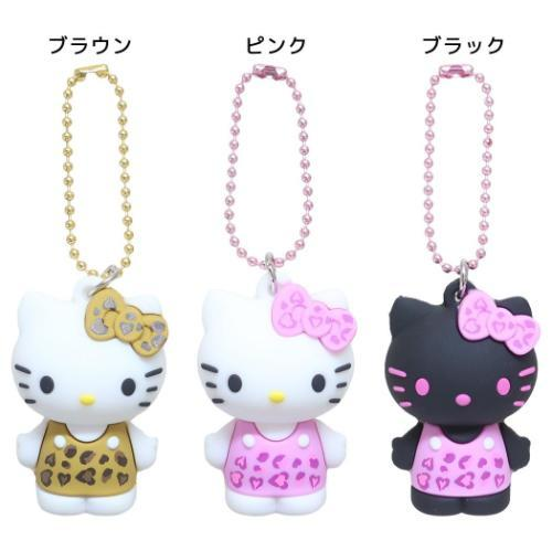 HelloKitty｜ PVC Leopard Print Series Keychain/Keyring｜H45 x W30 x D25mm approx.