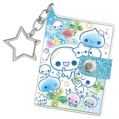Q-LiA｜Heisei RetroGlitter Mini Sticker Book Keychain｜15 sheets