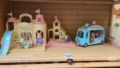 【限时折扣】SylvanianFamilies森贝儿家族｜Baby Castle Nursery gift set-Milk Rabbit-Poodle Baby Milo彩虹城堡幼儿园+牛奶兔+贵宾犬宝宝套组/玩具/过家家5670